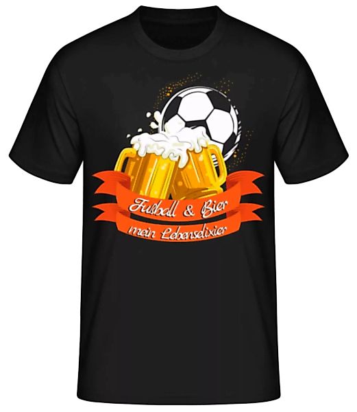 Fußball Bier Lebenselixier · Männer Basic T-Shirt günstig online kaufen