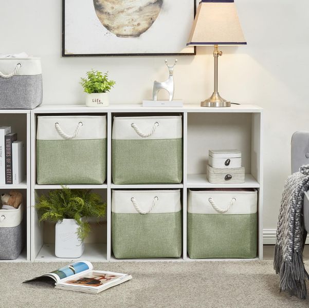 Coonoor Aufbewahrungskorb Stoffwürfel Aufbewahrungsboxen, Canvas Körbe günstig online kaufen