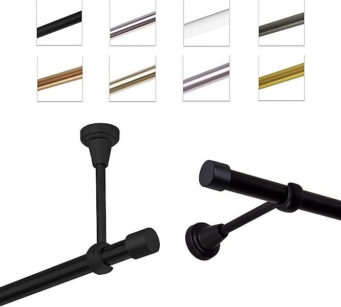 MDEKOR Gardinenstange Vorhangstange 19mm, 1-läufig, 1-läufig Wand oder Deck günstig online kaufen