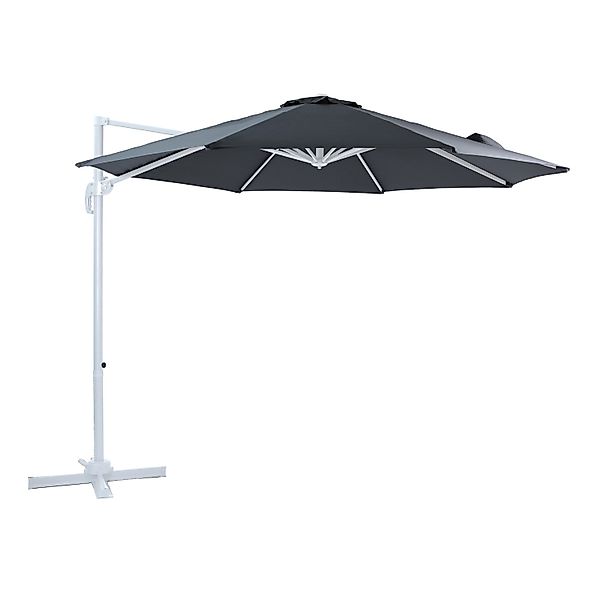 AXI Ampelschirm Ø 300 cm Grau mit Dreh- & Neigungsfunktion günstig online kaufen