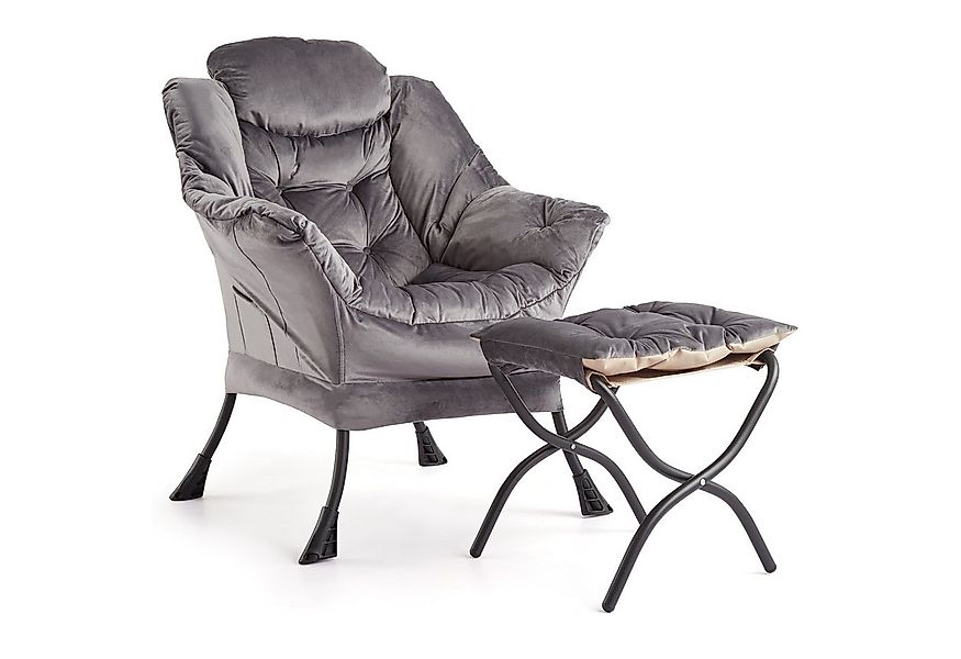 GarveeMore Ohrensessel Relaxsessel mit Hocker Ohrensessel Polstersessel Fau günstig online kaufen