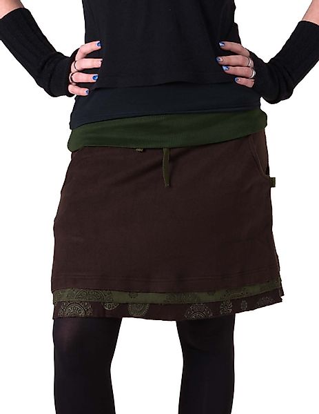 Vishes Minirock Warmer Lagenlook Fleece Rock günstig online kaufen