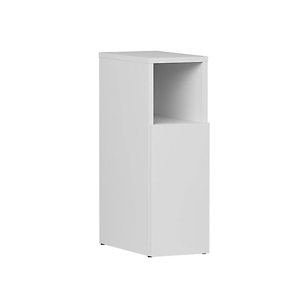 Vicco Nachttisch Enton Weiß 20 x 60 mit 1 Tür günstig online kaufen