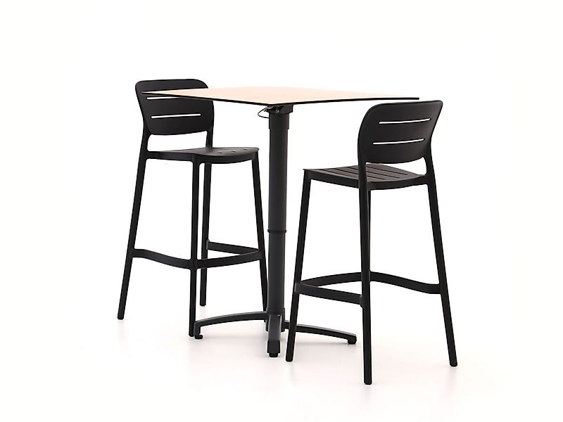 Forza Pazzia/Canzo 70 cm Gartenbar-Set  3-teilig stapelbar verstellbar günstig online kaufen