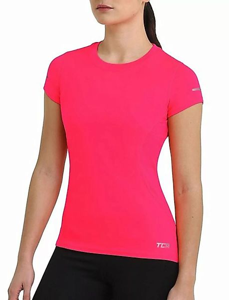 TCA T-Shirt Damen Atomic Kurzarm T-Shirt Quickdry - Rosa (UPF 50) (1-tlg) günstig online kaufen