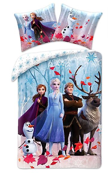 Disney Bettwäsche Disney Eiskönigin Leaf Bettwäsche günstig online kaufen