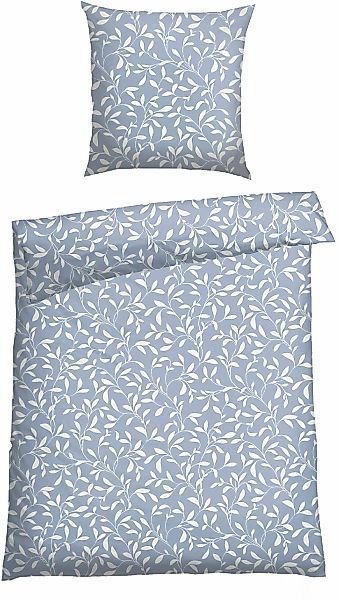 Schiesser Bettwäsche "Liliebeth aus weicher Baumwolle mit elegantem Blattmu günstig online kaufen
