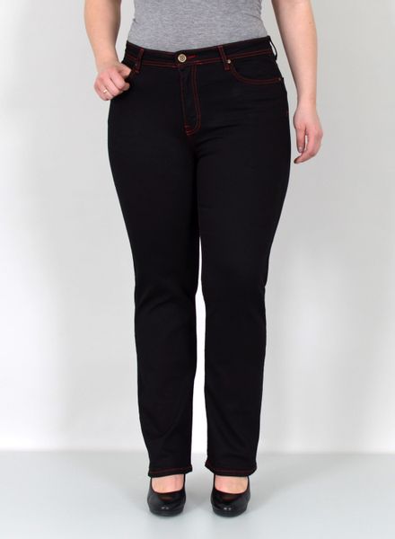 ESRA Straight-Jeans Damen Jeanshose Gerader Schnitt günstig online kaufen