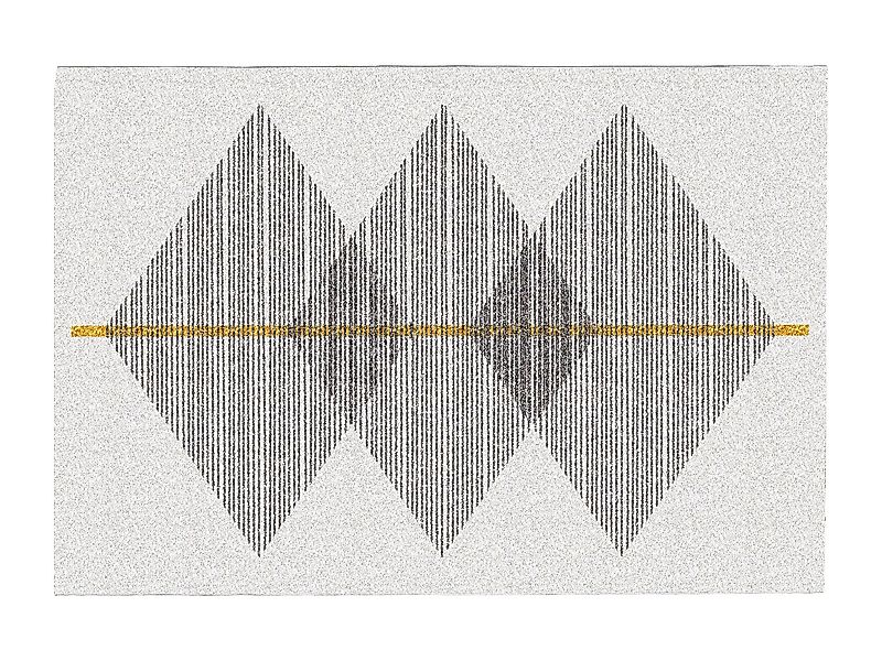 Teppich mit geometrischen Formen - 160 x 230 cm - Weiß & Grau - NIMIRIA günstig online kaufen
