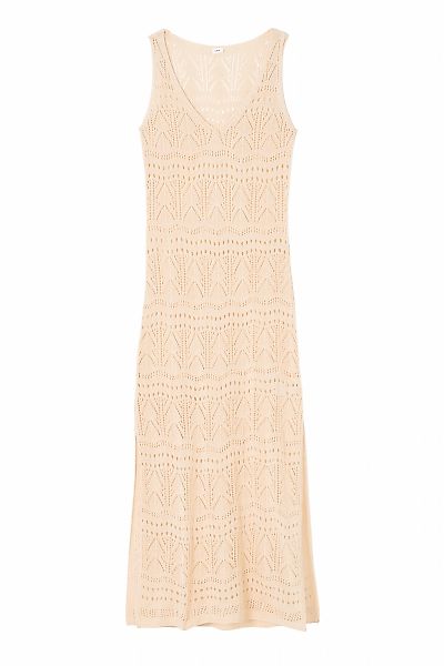 s.Oliver Strickkleid, in Maxilänge, leicht transparentes Strandkleid günstig online kaufen