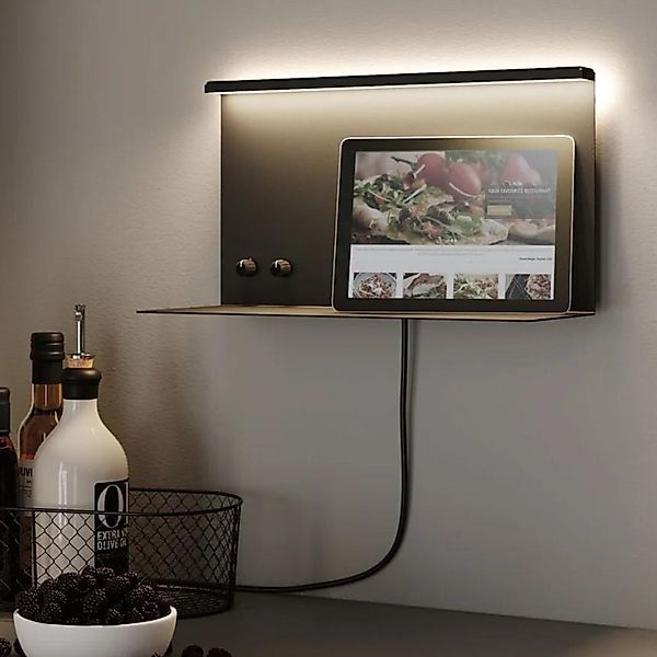 Paulmann LED Wandleuchte »Jarina 4,5W/1,6W USBC 230V 3000K Metall«, 1 flamm günstig online kaufen
