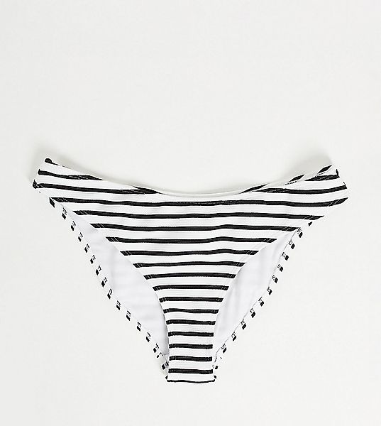 Wolf & Whistle Maternity – Exklusive Bikinihose mit strukturierten Streifen günstig online kaufen