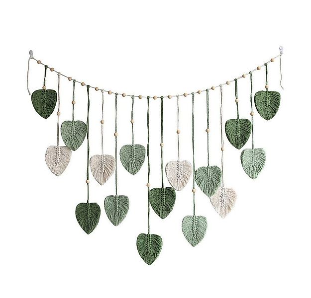 POPOLIC Wanddekoobjekt Makramee Wandbehang Wandteppich Groß Boho Deko Makra günstig online kaufen