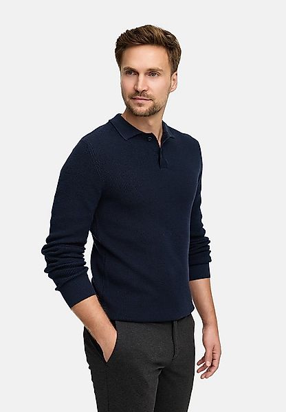 Jeff Strickpullover Herren JFTristan polo Pullover Herrenpullover mit Polok günstig online kaufen