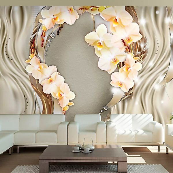 Fototapete - Wreath of orchids günstig online kaufen