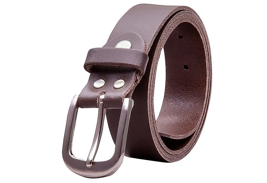 COLOGNEBELT Ledergürtel OM323-SL-Dunkelbraun MADE IN GERMANY, Dunkelbraun K günstig online kaufen