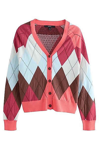 Next Strickjacke Geknöpfte Strickjacke mit V-Ausschnitt (1-tlg) günstig online kaufen