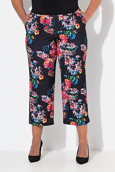 Ulla Popken Schlupfhose 7/8-Jerseyhose bedruckt gerades günstig online kaufen