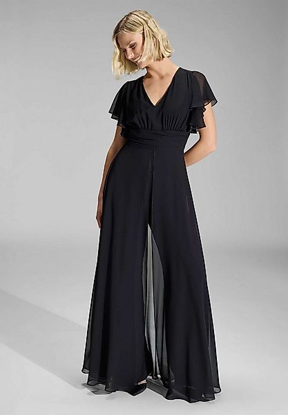 SWING Jumpsuit - Chiffon Jumpsuit mit Überrock und Volantärmeln Oberteil in günstig online kaufen