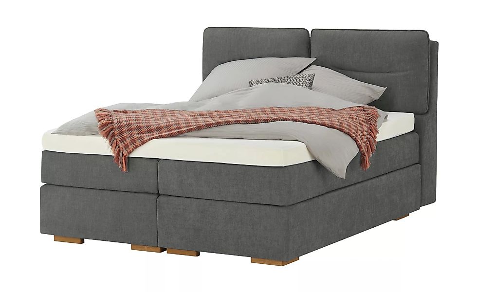 Wohnwert Boxspringbett mit Bettkasten Dormian Besta - grau - 180 cm - Bette günstig online kaufen