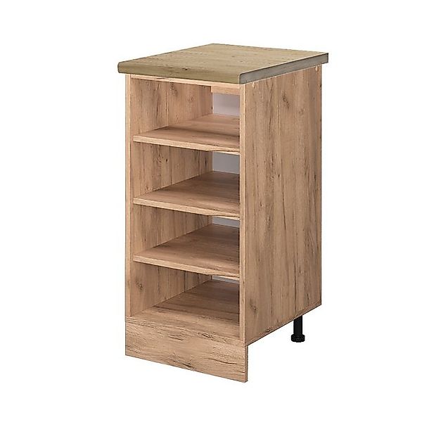 Vicco Küchenregal R-Line Offener Küchenschrank Goldkraft Eiche 40 cm AP Eic günstig online kaufen