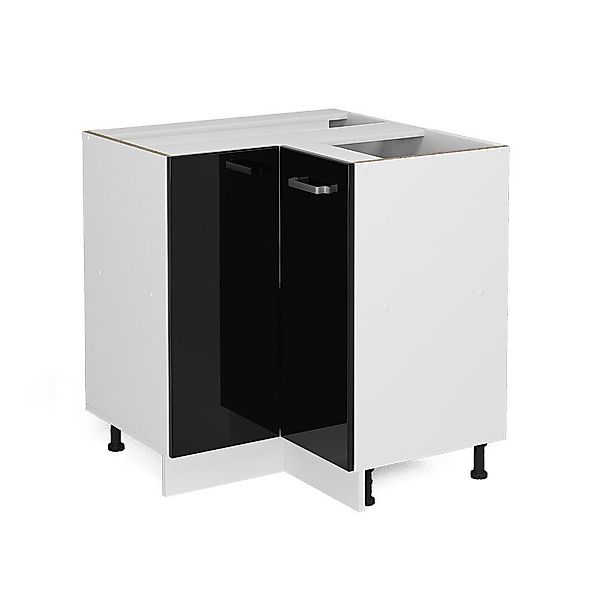 Vicco Schranksystem R-Line, Schwarz Hochglanz/Weiß, 75.6 günstig online kaufen
