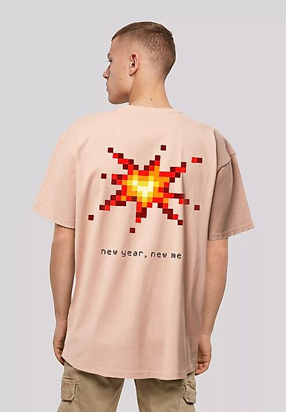 F4NT4STIC T-Shirt "Silvester Happy New Year Pixel Kleeblatt" günstig online kaufen