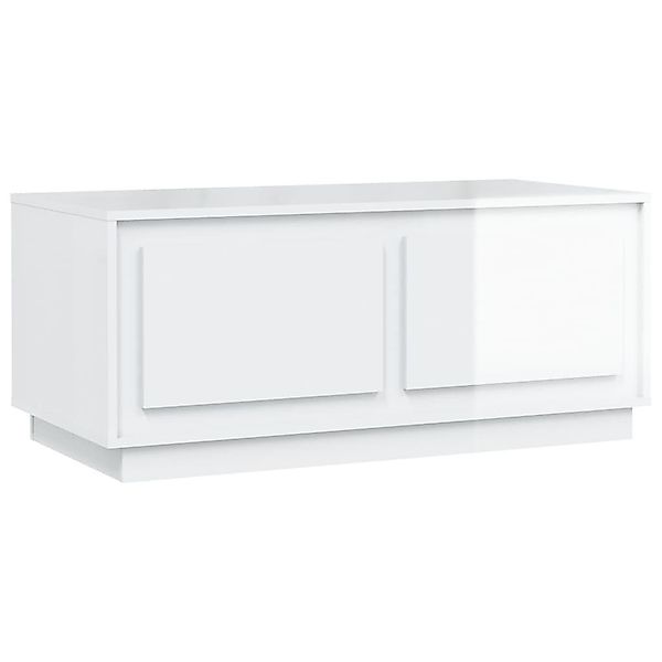 vidaXL Couchtisch Couchtisch Hochglanz-Weiß 102x50x44 cm günstig online kaufen