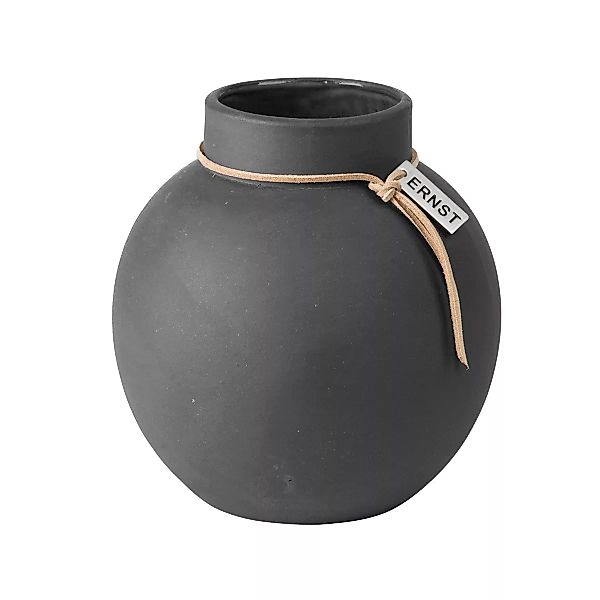 Ernst Vase Steinzeug dunkelgrau 14cm günstig online kaufen
