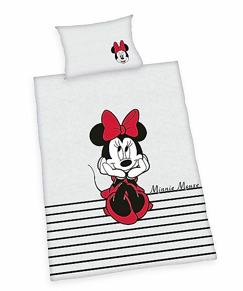 Herding Babybettwäsche 100x135cm Disney Minnie Mouse günstig online kaufen