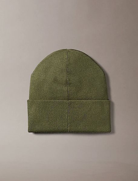Calvin Klein Strickmütze MONOLOGO PATCH BEANIE günstig online kaufen