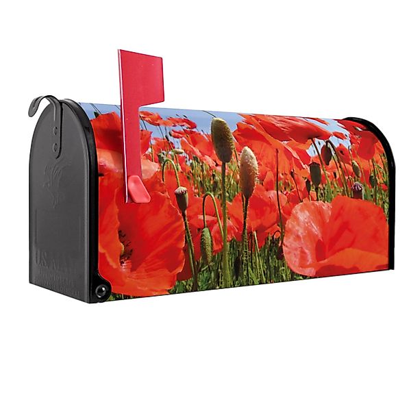 Banjado Amerikanischer Briefkasten Schwarz 48x22x16cm US Mailbox Letterbox günstig online kaufen