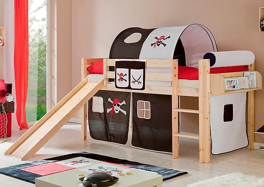 Ticaa Hochbett "Manuel", mit Rollrost in verschied. Ausführungen wahlweise günstig online kaufen