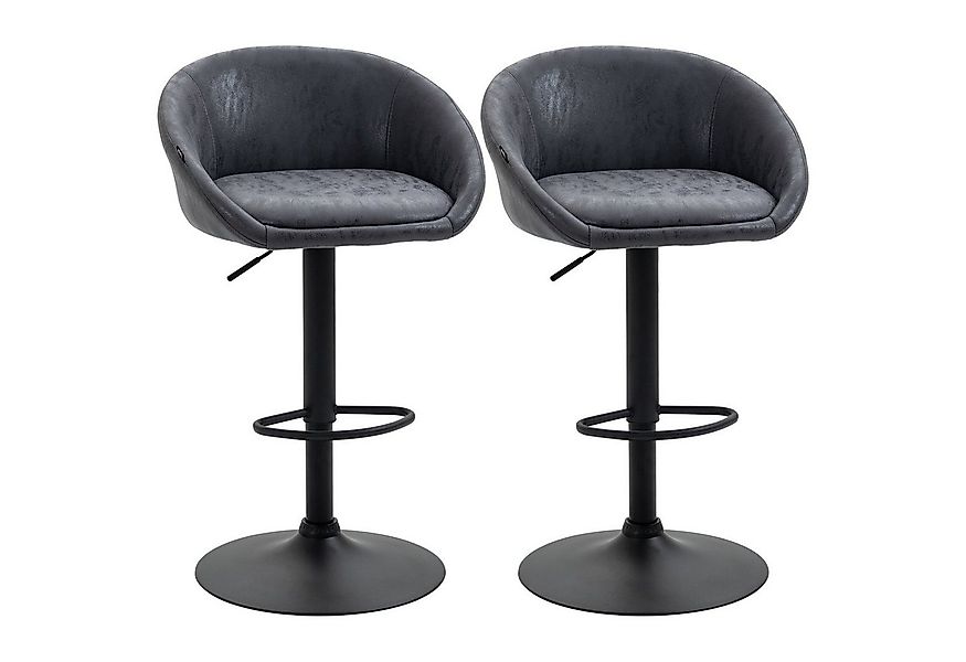 HOMCOM Barhocker Barstuhl mit Armlehne (Drehstuhl, 2 St., Tresenhocker), Gr günstig online kaufen