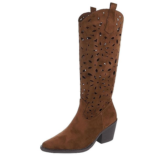 Ital-Design Stilvolle Stiefel mit Aussparungen für Damen, ideal für Frühjah günstig online kaufen