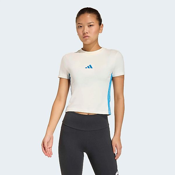 adidas Sportswear T-Shirt "ESSENTIALS 3-STREIFEN SLIM BABY" schmale Passfor günstig online kaufen