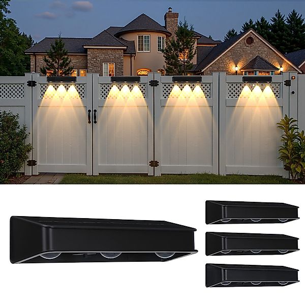 oyajia LED Solarleuchte 4 Stück LED günstig online kaufen
