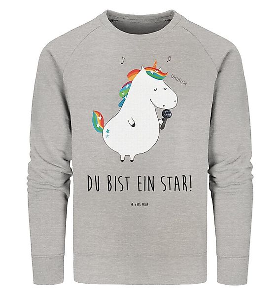 Mr. & Mrs. Panda Longpullover Einhorn Sänger Größe S - Heather Grey - Gesch günstig online kaufen