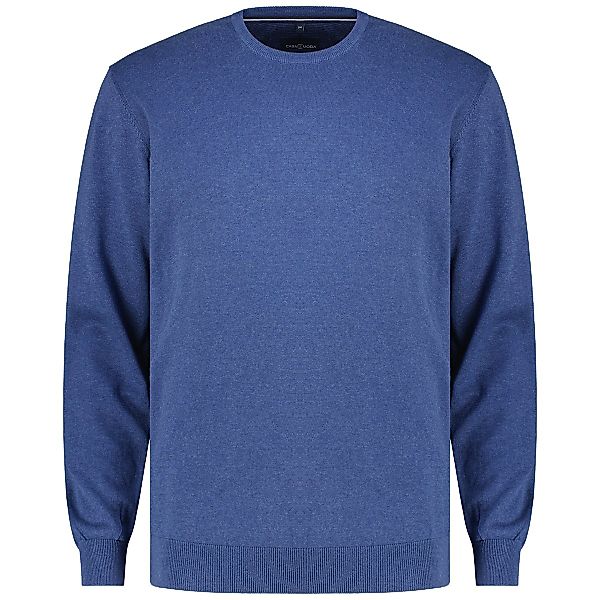 CASA MODA Rundhalspullover aus Baumwolle Farbe jeansblau Größe: 4XL günstig online kaufen