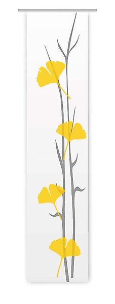gardinen-for-life Schiebegardine Ginkgo gelb plus Flächenvorhang günstig online kaufen