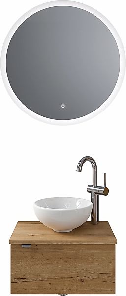 Saphir Badmöbel-Set "Serie 6915" 4 Stk. tlg. Gäste-Bad, mit LED-Spiegel und günstig online kaufen
