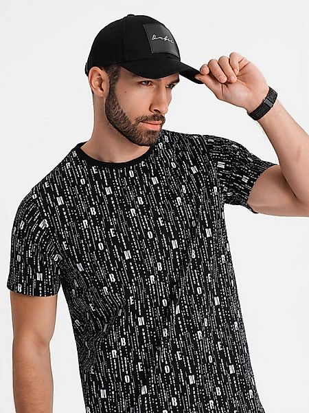 OMBRE Print-Shirt Bedrucktes Baumwoll-T-Shirt mit Rundhalsausschnitt - günstig online kaufen