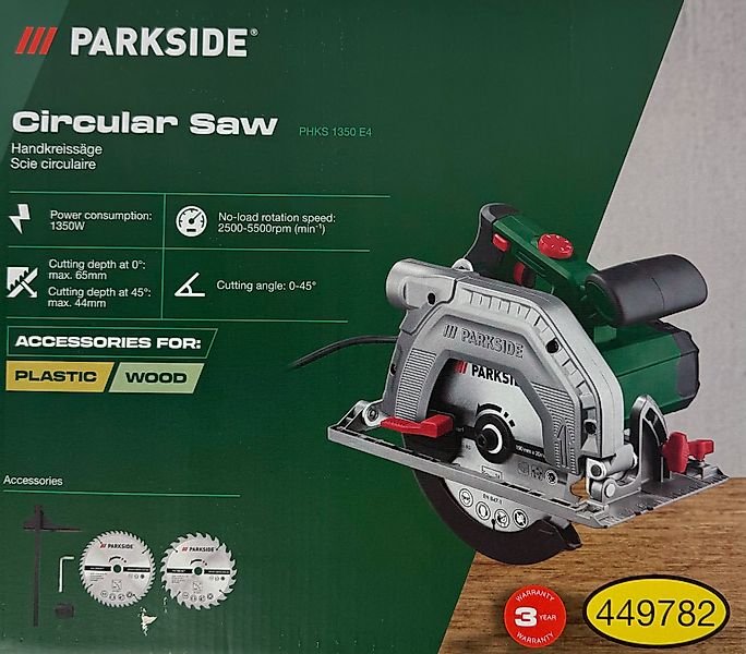 Parkside Handkreissäge Handkreissäge »PHKS 1350 E4«, günstig online kaufen