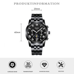 ibettertec Quarzuhr Quarzuhr Armbanduhr Edelstahl Herren günstig online kaufen