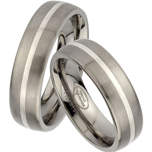 Trauringe123 Trauring Titan & Silber Hochzeitsringe günstig online kaufen