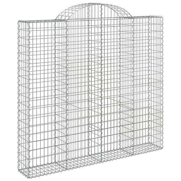 vidaXL Gabionenzaun, Gabione mit Hochbogen 200x50x180/200 günstig online kaufen