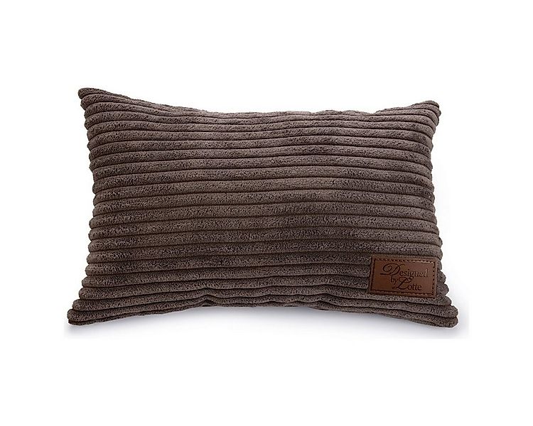 Designed By Lotte Tierdecke Kissen Ribbed braun günstig online kaufen
