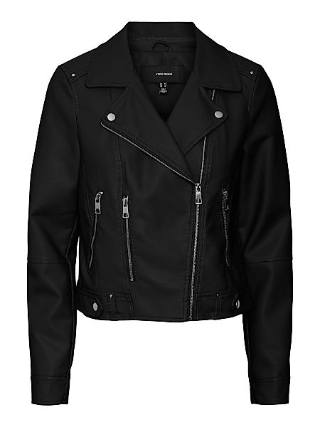 VERO MODA Kurze Beschichtete Jacke Damen Schwarz günstig online kaufen