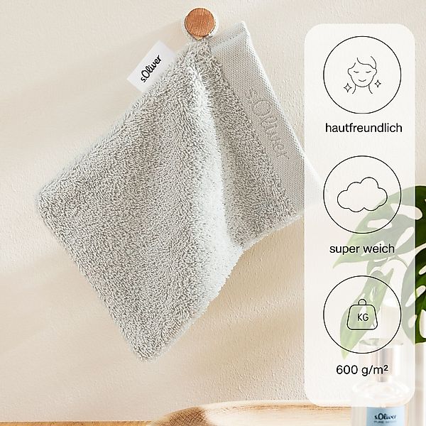 s.Oliver Waschhandschuh "s.Oliver, Premium Qualität, 600 gr/m², auch als Se günstig online kaufen