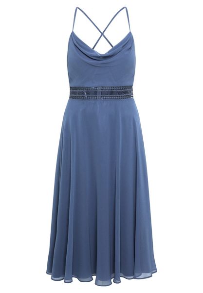 Vera Mont Cocktailkleid "Damen Cocktailkleid mit Wasserfallausschnitt" Ohne günstig online kaufen